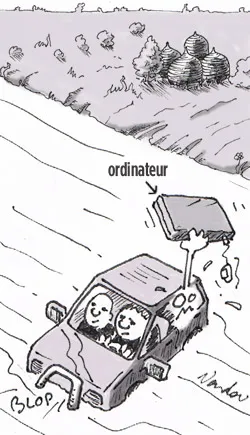 Dessin de presse humoristique, situation vécue par un employé