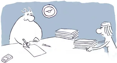 Dessin de presse : suicide, difficulté au travail