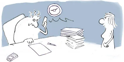 Dessin de presse : troubles psychologiques au travail