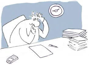 Dessin de presse : agression au travail