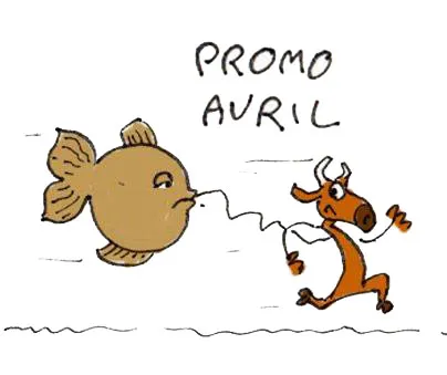 Illustration mascotte chèvre — avril