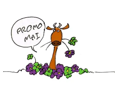 Illustration mascotte chèvre — mai