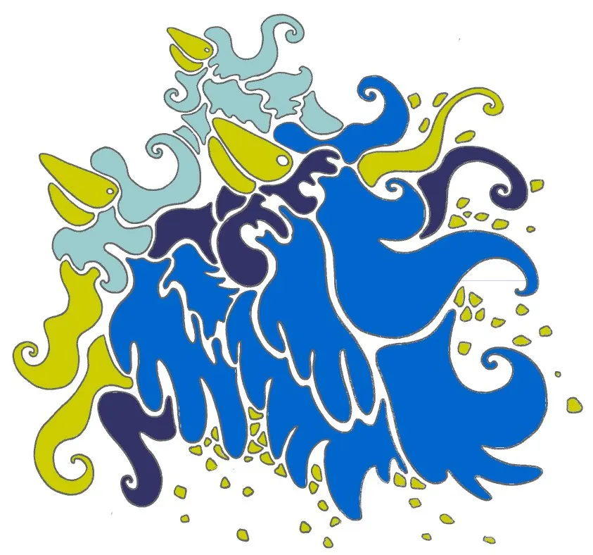 Batik Bird — oiseaux en vagues de couleur